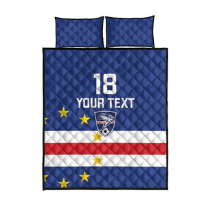 Cape Verde Football Go Champion Custom Quilt Bed Set Sporty Style - African Pride