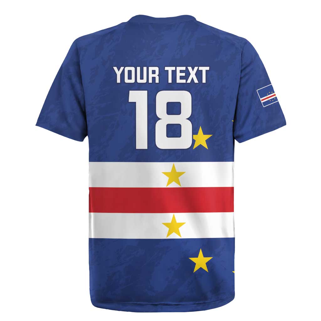 Cape Verde Football Go Champion Custom Rugby Jersey Sporty Style - African Pride