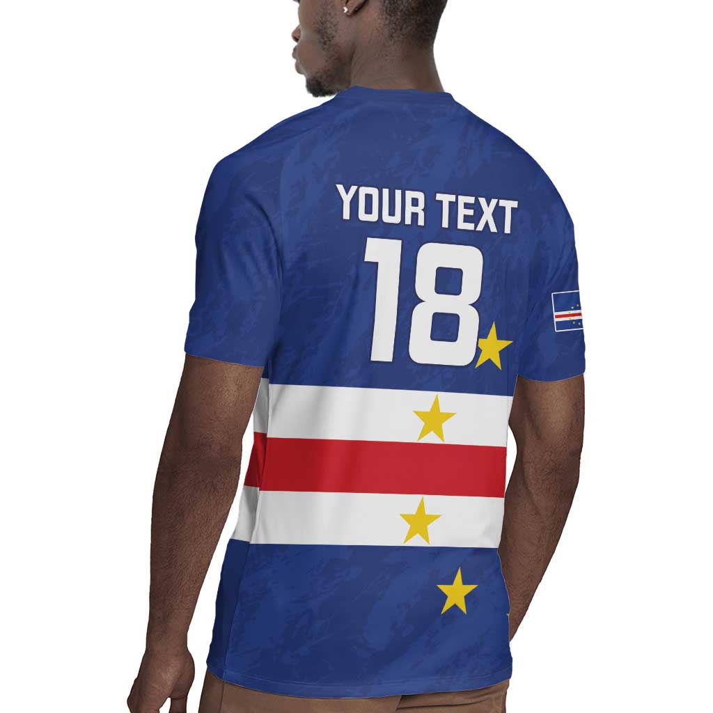 Cape Verde Football Go Champion Custom Rugby Jersey Sporty Style - African Pride