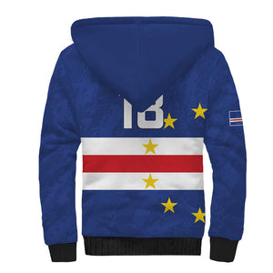 Cape Verde Football Go Champion Custom Sherpa Hoodie Sporty Style - African Pride