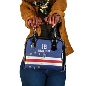 Cape Verde Football Go Champion Custom Shoulder Handbag Sporty Style - African Pride
