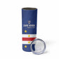 Cape Verde Football Go Champion Custom Skinny Tumbler Sporty Style - African Pride