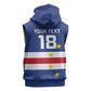 Cape Verde Football Go Champion Custom Sleeveless Hoodie Sporty Style - African Pride