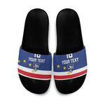 Cape Verde Football Go Champion Custom Slide Sandals Sporty Style