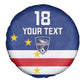 Cape Verde Football Go Champion Custom Spare Tire Cover Sporty Style - African Pride
