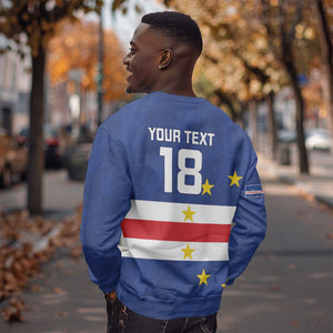 Cape Verde Football Go Champion Custom Sweatshirt Sporty Style - African Pride