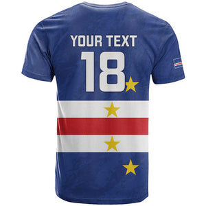 Cape Verde Football Go Champion Custom T shirt Sporty Style - African Pride