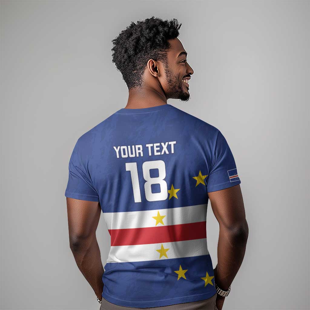 Cape Verde Football Go Champion Custom T shirt Sporty Style - African Pride