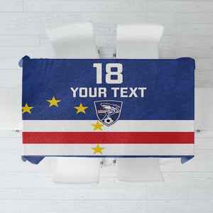 Cape Verde Football Go Champion Custom Tablecloth Sporty Style - African Pride