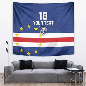 Cape Verde Football Go Champion Custom Tapestry Sporty Style - African Pride