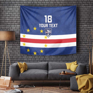 Cape Verde Football Go Champion Custom Tapestry Sporty Style - African Pride