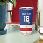 Cape Verde Football Go Champion Custom Tumbler Cup Sporty Style - African Pride