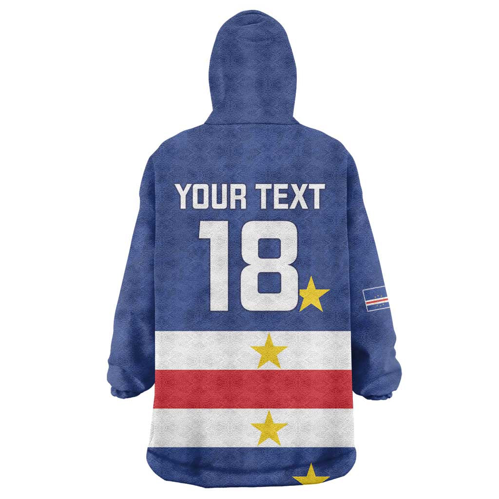 Cape Verde Football Go Champion Custom Wearable Blanket Hoodie Sporty Style - African Pride