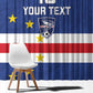 Cape Verde Football Go Champion Custom Window Curtain Sporty Style - African Pride