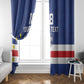 Cape Verde Football Go Champion Custom Window Curtain Sporty Style - African Pride