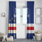 Cape Verde Football Go Champion Custom Window Curtain Sporty Style - African Pride