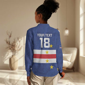 Cape Verde Football Go Champion Custom Women Casual Shirt Sporty Style - African Pride