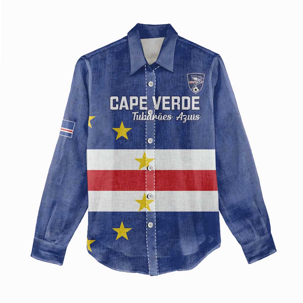 Cape Verde Football Go Champion Custom Women Casual Shirt Sporty Style - African Pride