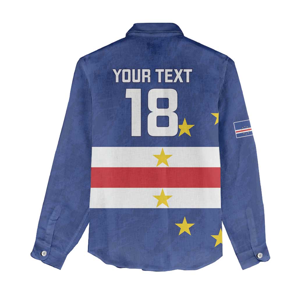 Cape Verde Football Go Champion Custom Women Casual Shirt Sporty Style - African Pride
