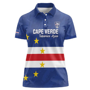Cape Verde Football Go Champion Custom Women Polo Shirt Sporty Style - African Pride