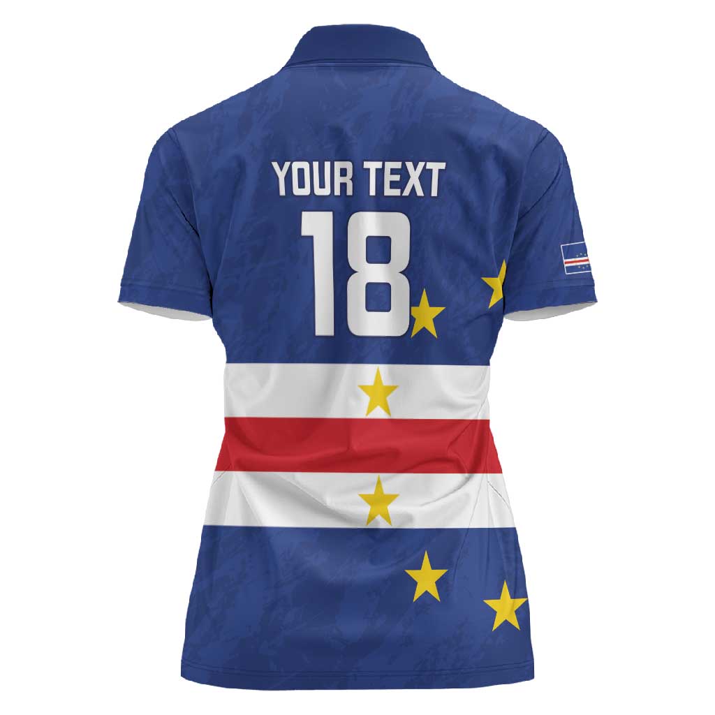 Cape Verde Football Go Champion Custom Women Polo Shirt Sporty Style - African Pride