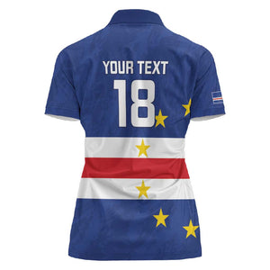 Cape Verde Football Go Champion Custom Women Polo Shirt Sporty Style - African Pride