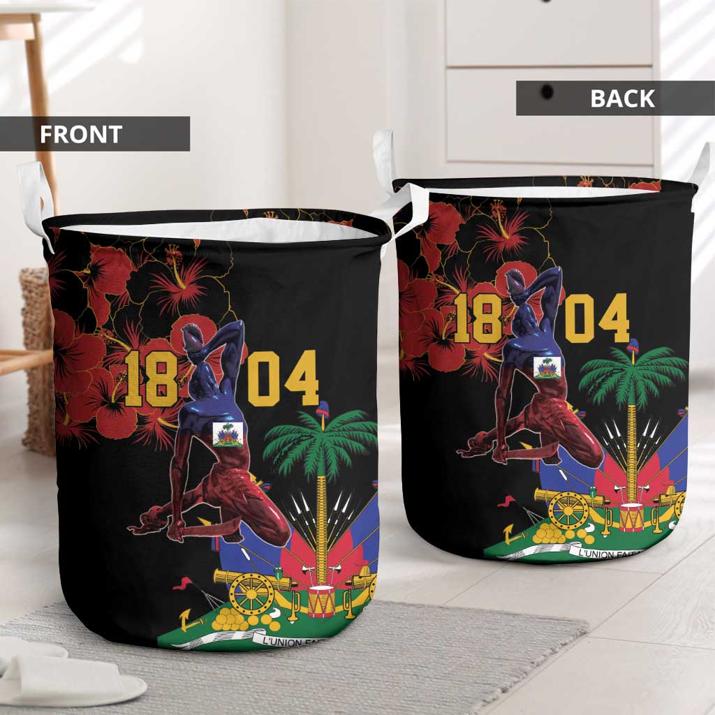 Afro-Haitians Negre Marron Laundry Basket Libete Egalite Fratenite - African Pride