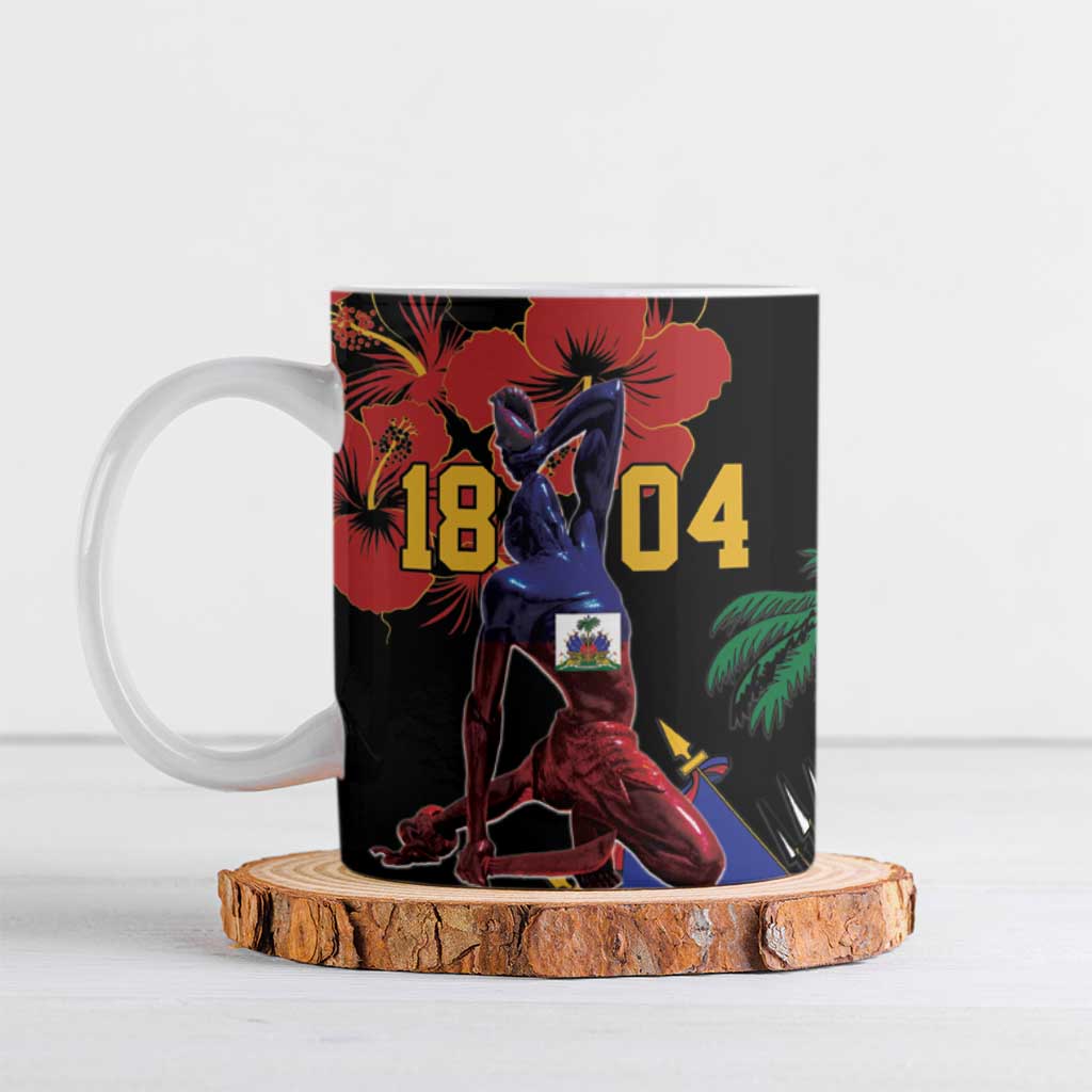 Afro-Haitians Negre Marron Ceramic Mug Libete Egalite Fratenite