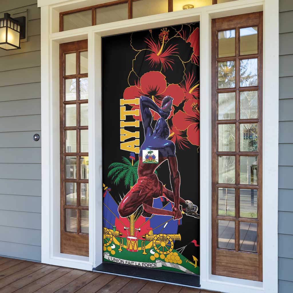 Afro-Haitians Negre Marron Door Cover Libete Egalite Fratenite
