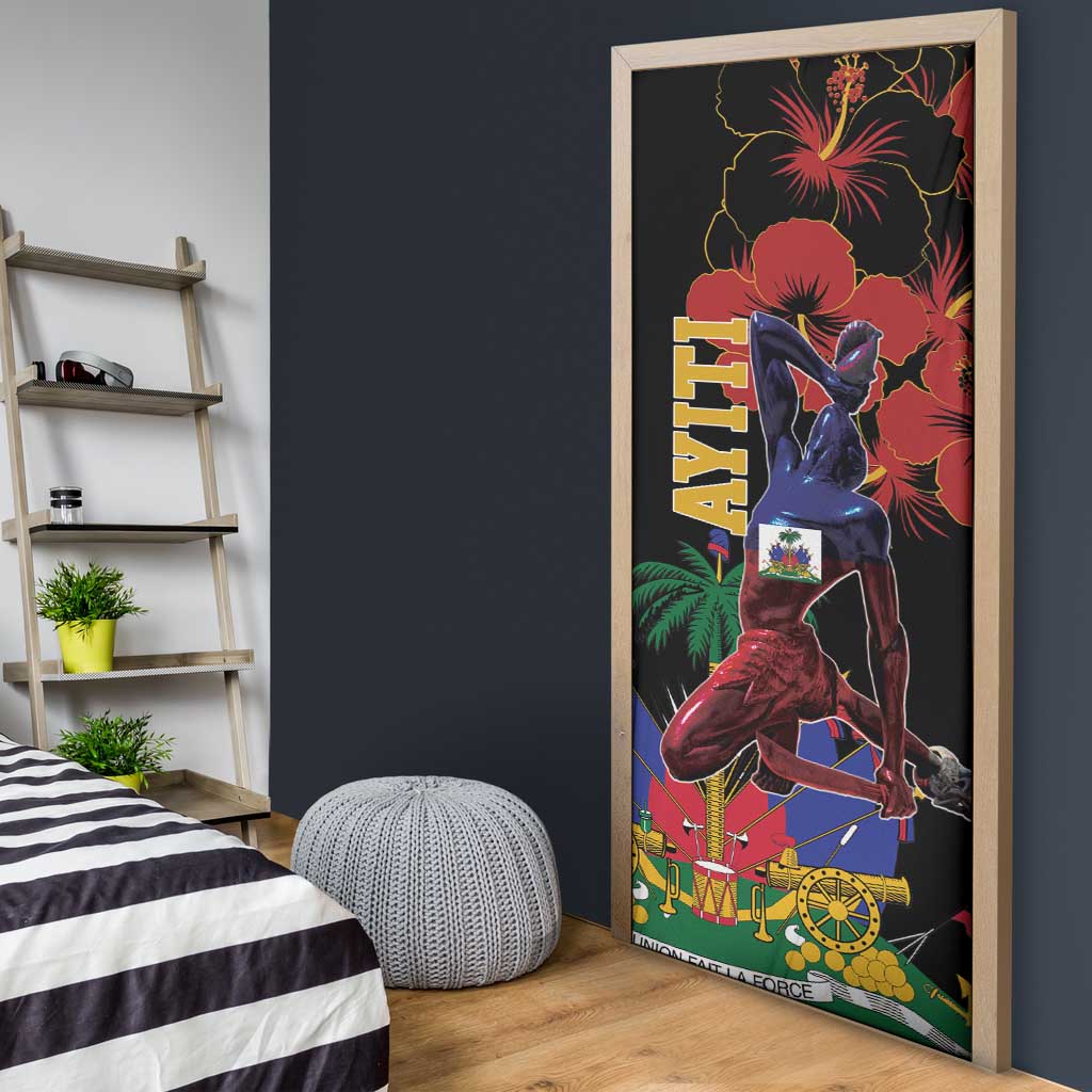 Afro-Haitians Negre Marron Door Cover Libete Egalite Fratenite