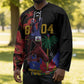 Afro-Haitians Negre Marron Hockey Jersey Libete Egalite Fratenite