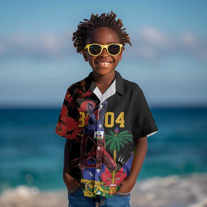 Afro-Haitians Negre Marron Kid Hawaiian Shirt Libete Egalite Fratenite LT18