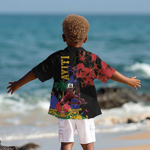 Afro-Haitians Negre Marron Kid Hawaiian Shirt Libete Egalite Fratenite LT18