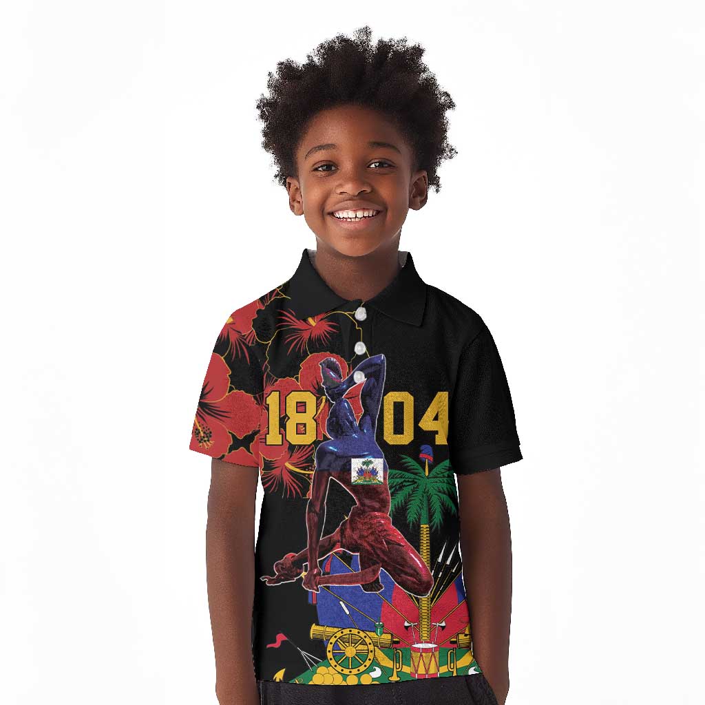 Afro-Haitians Negre Marron Kid Polo Shirt Libete Egalite Fratenite LT18