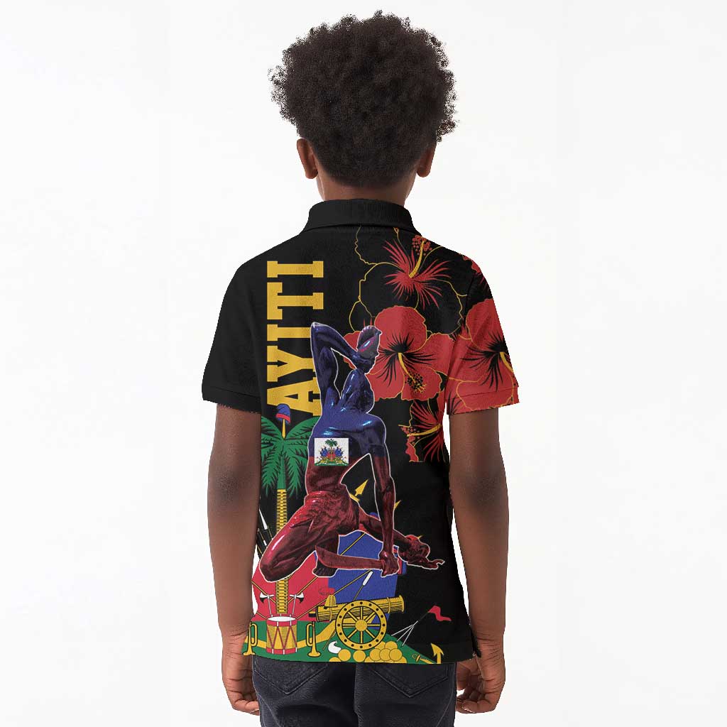 Afro-Haitians Negre Marron Kid Polo Shirt Libete Egalite Fratenite LT18