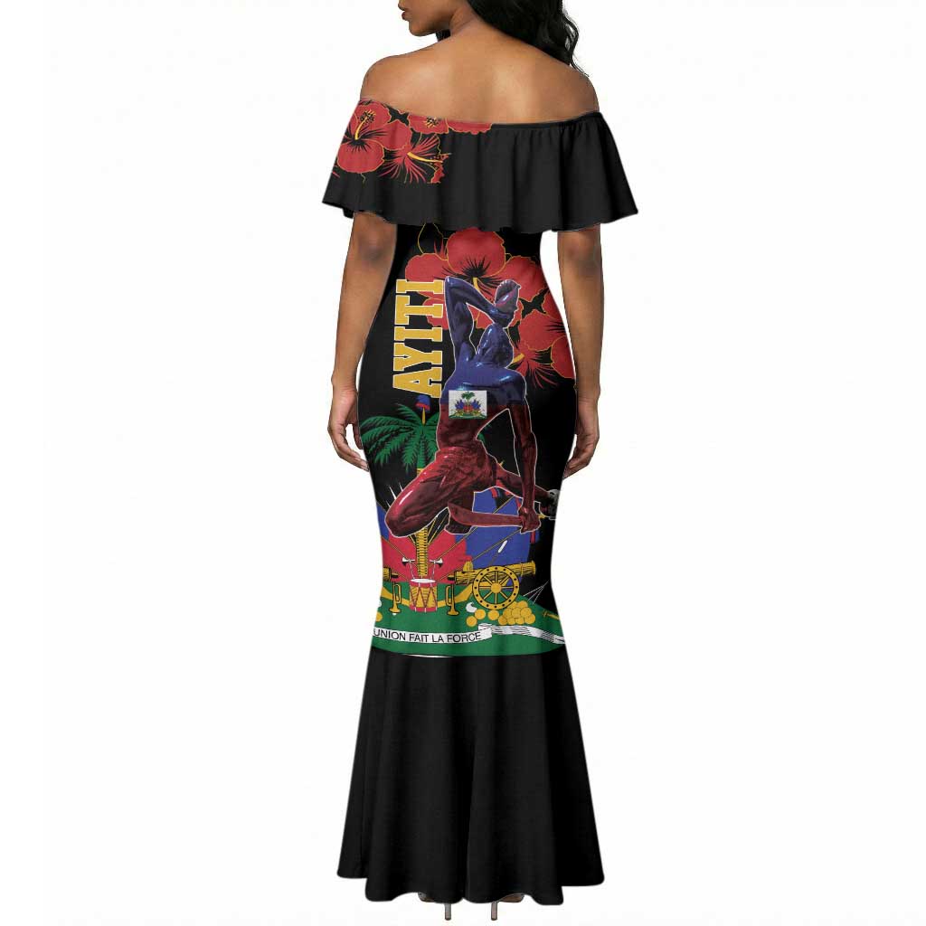 Afro-Haitians Negre Marron Mermaid Dress Libete Egalite Fratenite LT18