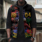 Afro-Haitians Negre Marron Sleeveless Puffer Jacket Libete Egalite Fratenite