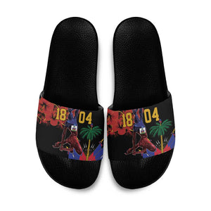Afro-Haitians Negre Marron Slide Sandals Libete Egalite Fratenite