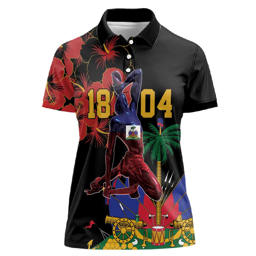 Afro-Haitians Negre Marron Women Polo Shirt Libete Egalite Fratenite LT18