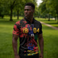 Afro-Haitians Negre Marron Zipper Polo Shirt Libete Egalite Fratenite