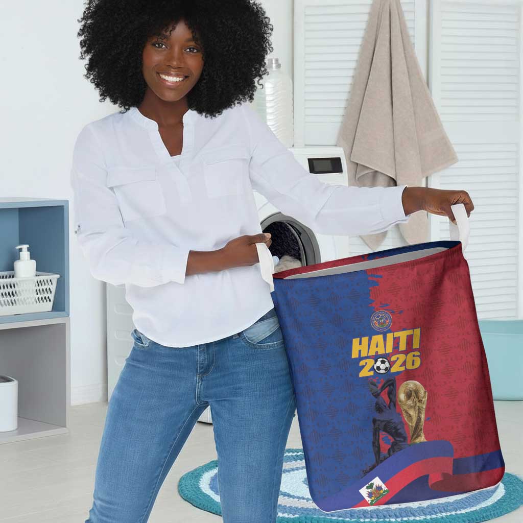 Afro-Haitians Football Laundry Basket Les Grenadiers 2026 World Football - African Pride