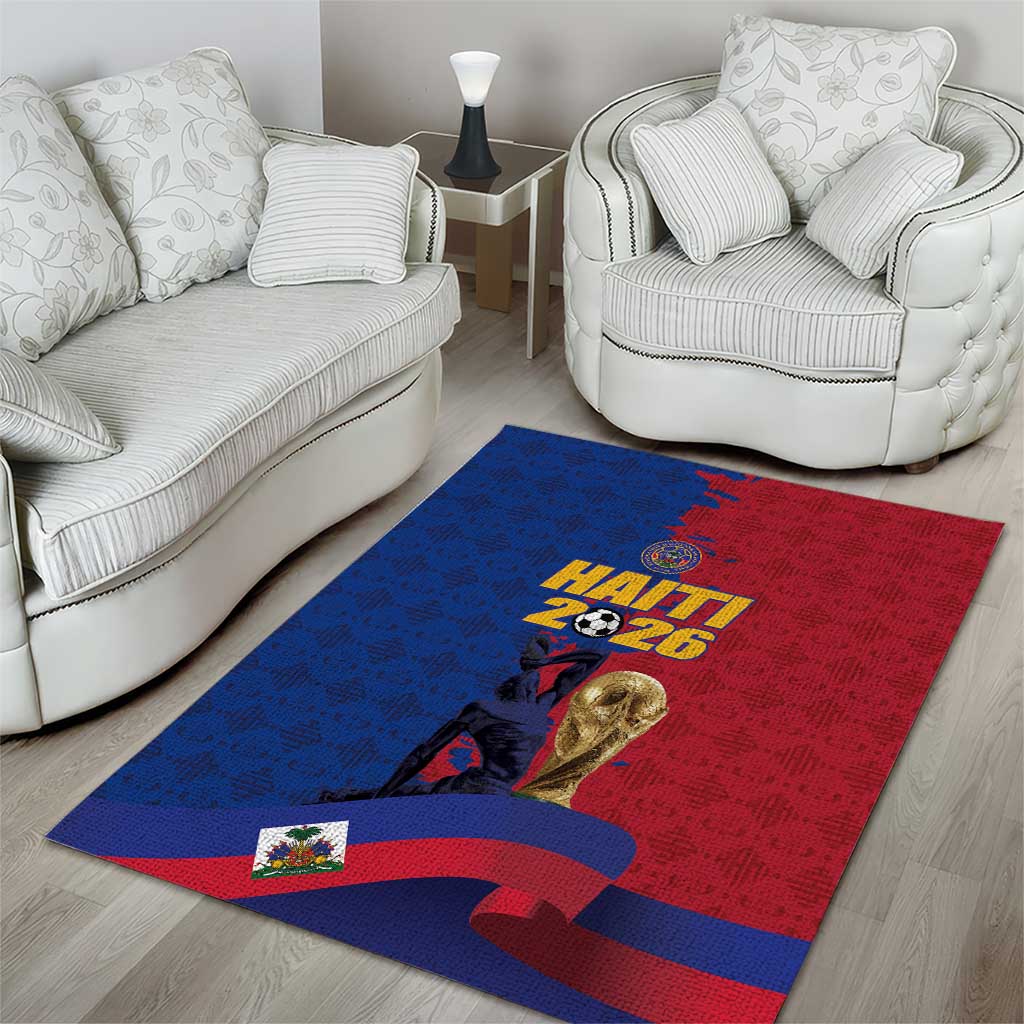 Afro-Haitians Football Area Rug Les Grenadiers 2026 World Football - African Pride