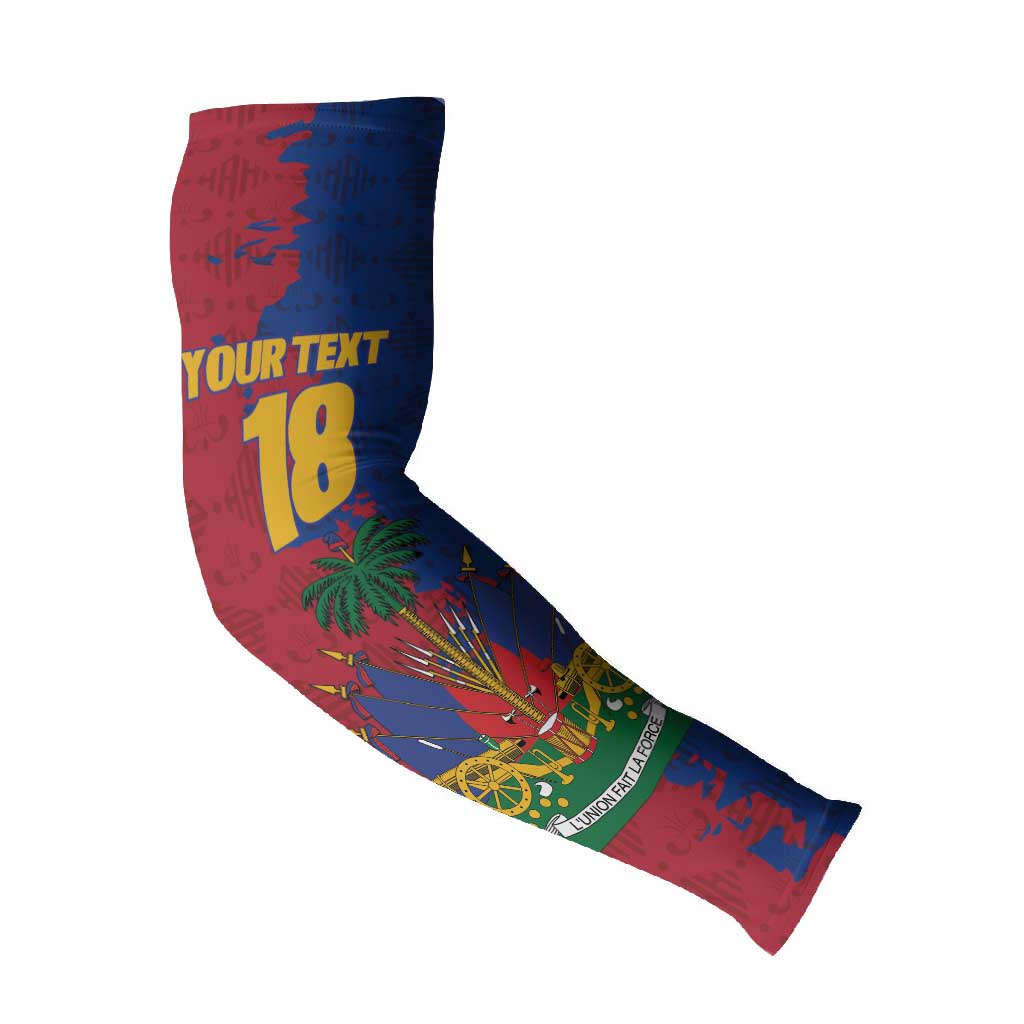 Custom Afro-Haitians Football Arm Sleeves Les Grenadiers 2026 World Football - African Pride