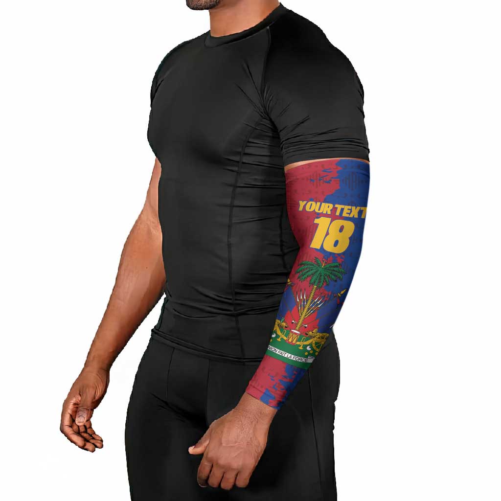 Custom Afro-Haitians Football Arm Sleeves Les Grenadiers 2026 World Football - African Pride