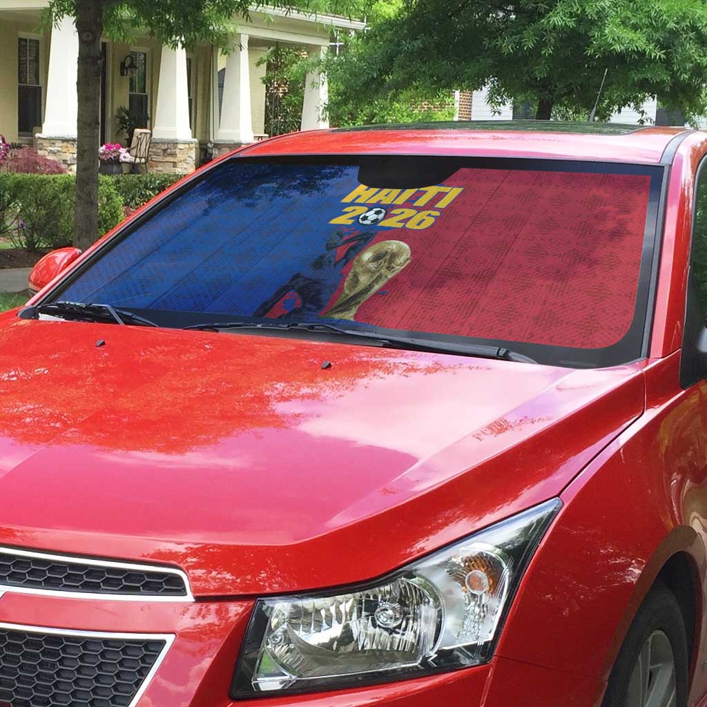Afro-Haitians Football Auto Sun Shade Les Grenadiers 2026 World Football - African Pride