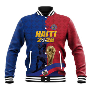 Custom Afro-Haitians Football Baseball Jacket Les Grenadiers 2026 World Football - African Pride