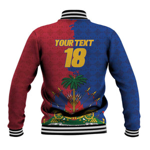 Custom Afro-Haitians Football Baseball Jacket Les Grenadiers 2026 World Football - African Pride