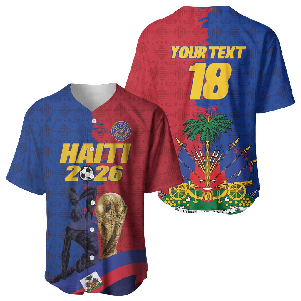 Custom Afro-Haitians Football Baseball Jersey Les Grenadiers 2026 World Football - African Pride