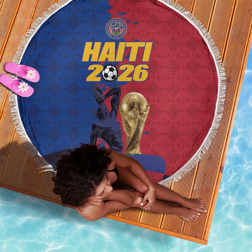 Afro-Haitians Football Beach Blanket Les Grenadiers 2026 World Football - African Pride