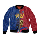 Custom Afro-Haitians Football Bomber Jacket Les Grenadiers 2026 World Football - African Pride
